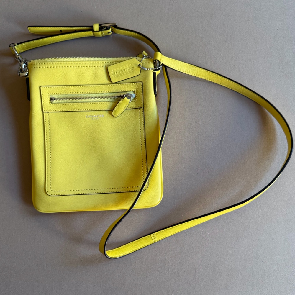 Coach Vibrant Yellow Crossbody Bag